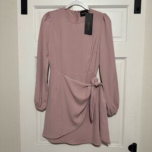 Mauve Long-Sleeve Dress